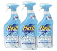 Flash Spray Wipe Done Shower Spray 800ml Pack of 3- Alpine Fresh Bathroom Cleaner for Quick, Streak-Free Cleaning, Removes Soap Scum, Limescale & Grime Effortlessly