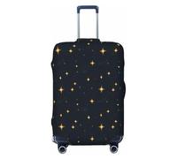 Flash Star Sky Print Travel Luggage Covers, Washable Suitcase Covers Protector for Luggage 18-32 Inch High Elasticity, Black, X-Large