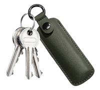 Flash Transmission Case: Leather Storage Case, Electronic Accessories Storage Bag for Flash Drives, Protective Cover US Drive Protection Case, Dark Green, Consulte la descripción