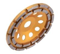 Flash Trend 3Pcs 150Mm 7 Inch Diamond 2 Row Segment Grinding Wheel Sanding Disc Sander Grinder Cup Abrasive Tools 22Mm Hole