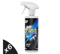FLASH Tyre Shine Instant Dressing Spray Wet Look & Protection for Tyres 6x500ml