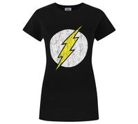 Flash Womens/Ladies Distressed Logo T-Shirt NS4229