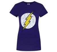 Flash Womens/Ladies Distressed Logo T-Shirt NS4229