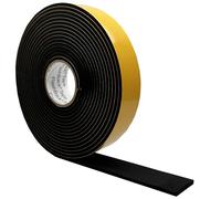 FlashBack 4mm Thick - Black Self-Adhesive EPDM Neoprene Substitute Sponge Strip (50mm Wide)