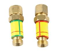Flashback Arrestors,Oxygen Acetylene Flashback Arrestors Set,1 Pair Oxygen Acetylene Check Valve Flashback Arrestor Regulator End, for Home Industry Gas Tube, M16*1.5 HF-2