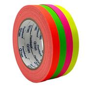 FlashBack Dayglo Fluorescent UV Blacklight Cloth Tape - Hula Hoop & Stage Grip - 12mm x 22.8 m (25 yd / 75 ft) rolls (All 4 Colours - 1 of Each (4 Rolls))