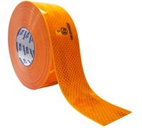 FlashBack ECE104 Reflective 50mm Wide Conspicuity Tape - HGV, Truck, Trailer etc (Amber Yellow, 50mm x 10m)