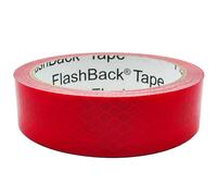 FlashBack Microprismatic Reflective Tape High Visibility Self-adhesive Sticker Hi Vis Van Reflective Sticky Tape (Red, 25mm x 25 Metres)