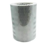 FlashBack Microprismatic Reflective Tape High Visibility Self-adhesive Sticker Hi Vis Van Reflective Sticky Tape (White, 150mm x 10 Metres)