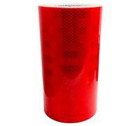 FlashBack Microprismatic Reflective Tape High Visibility Self-adhesive Sticker Hi Vis Van Reflective Sticky Tape (Red, 200mm x 10 Metres)