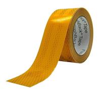 FlashBack Microprismatic Reflective Tape High Visibility Self-adhesive Sticker Hi Vis Van Reflective Sticky Tape (Golden Yellow, 50mm x 25 Metres)