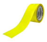 FlashBack Microprismatic Reflective Tape High Visibility Self-adhesive Sticker Hi Vis Van Reflective Sticky Tape (Hi Vis Yellow, 50mm x 45 Metres)