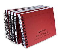 Revision Cards Flash Cards Revision Book Study Cards Que Cards Book Record Card Lined Flash Cards For Spiral Bound Flashcards For Exams Thick 140gsm A6 6x4 Notebook Ruled Pad (5 Books - 250 Sheets)