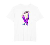 Flashdance Neon Dancing Shoes Title Logo T-Shirt, Men's Big and Tall, White, 6X Tall