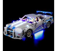 flashebrick LED Lighting for 2 Fast 2 Furious Nissan Skyline GT-R (R34) Car, Colorful Version