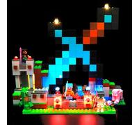 flashebrick Upgraded LED Light Kit Compatible with Lego Minecraft The Sword Outpost 21244, DIY Lighting Set for Lego 21244 (Model Not Included)