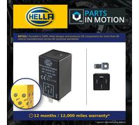 HELLA 4AZ 003 787-071 Flasher Unit - 24V - 4-pin connector - mounting - Electronic - with holder