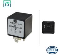 HELLA 4DB 007 218-001 Flasher Unit - 12V - 4-pin connector - Plugged - Electronic