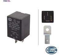 HELLA 4DW 009 492-011 Flasher Unit - 24V - 4-pin connector - Plugged - Electric - LED - with holder