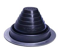 Flashers #3 Black EPDM Round Metal Roof Pipe Flashing, 1/4" to 5" | Flexible Roof Jack Boot, UV & Ozone Resistant, Heavy Duty Rubber Fold, Marked Cut Lines, Easy Installation, Made in USA