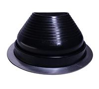 Flashers #7 Black EPDM Round Metal Roof Pipe Flashing, 6" to 11" | Flexible Roof Jack Boot, UV & Ozone Resistant, Heavy Duty Rubber Fold, Marked Cut Lines, Easy Installation, Made in USA