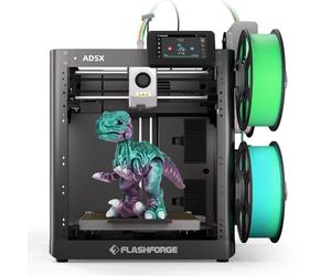 FLASHFORGE 3D Printer 5X w/4*10g HS PLA, IFS Multi-Color Printing, CoreXY 600mm/s High Speed & Precision, Auto Calibration & Vibration Compensation, 300℃ Direct Drive Extruder Unleash Your Creativity