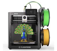 FLASHFORGE AD5X Multi-Color 3D Printer, 600mm/s High-Speed, 300°C Extruder, Print Size 220x220x220mm