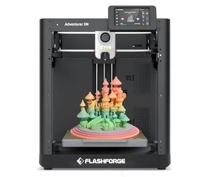 FLASHFORGE Adventurer 5M 3D Printer: 600mm/s High-Speed, Auto Bed Levelling, Quick-Change Nozzle, 220x220x220mm PEI Build Plate for Rapid Prototyping & Makers