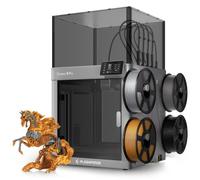 FLASHFORGE Creator 5 Pro Industrial 3D Printer, 65°C Active Heated Chamber, HEPA13 Air Filtration, 4-Extruder Independent System, 600mm/s High-Speed Printing, 256mm³Build Volume (Creator 5 Pro)