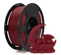 FLASHFORGE High Speed PL 3D Printer Filament Ruby Red, Enhanced Melt Flow for Faster, Smoother Prints, 500mm/s Rapid Printing, Feature Sleek Matte Finish, Rich and Solid Color