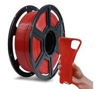Flashforge PLA Flexible 1.75 mm 3D Printer Filament, 3D Printing Filaments 1kg Spool-Dimensional Accuracy +/- 0.02mm, Environmental Friendliness, no Smoke and no Odor (Red, PLA Flexible)