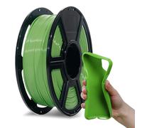 Flashforge PLA Flexible 1.75 mm 3D Printer Filament, 3D Printing Filaments 1kg Spool-Dimensional Accuracy +/- 0.02mm, Environmental Friendliness, no Smoke and no Odor (Green, PLA Flexible)