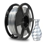 Flashforge Silk PLA Filament 1.75mm, 1KG/2.2lbs PLA 3D Printer Filament for 3D Printer, Silver