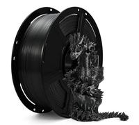 FLASHFORGE Silk+ PLA Filament 1.75mm Black, Silky Texture 3D Printing Filament, Enhanced Layer Adhesion with Stunning Surface Finish; Chrome-Like Brilliance and Silk-Smooth Perfection