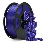 FLASHFORGE Silk+ PLA Filament 1.75mm Blue, Silky Texture 3D Printing Filament, Enhanced Layer Adhesion with Stunning Surface Finish; Chrome-Like Brilliance and Silk-Smooth Perfection