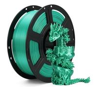 FLASHFORGE Silk+ PLA Filament 1.75mm Light Green, Silky Texture 3D Printing Filament, Enhanced Layer Adhesion with Stunning Surface Finish; Chrome-Like Brilliance and Silk-Smooth Perfection