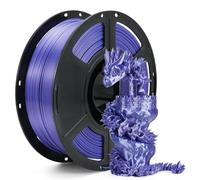 FLASHFORGE Silk+ PLA Filament 1.75mm Violet, Silky Texture 3D Printing Filament, Enhanced Layer Adhesion with Stunning Surface Finish; Chrome-Like Brilliance and Silk-Smooth Perfection