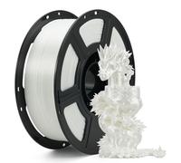 FLASHFORGE Silk+ PLA Filament 1.75mm White, Silky Texture 3D Printing Filament, Enhanced Layer Adhesion with Stunning Surface Finish; Chrome-Like Brilliance and Silk-Smooth Perfection