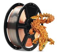 FLASHFORGE Silk Tri-Color PLA Filament 1.75mm, Coextrusion Gold Sliver Copper Triple Color Rainbow 3D Printer Filament, Enchanting Silk Finish with 360° Multicolor Shifting Color Effect