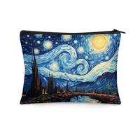 Flashideas Makeup Bag for Purse Travel, Portable Small Cosmetic Organizer Cosmetic Bag for Women, Starry Night, 1 Set