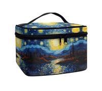 Flashideas Makeup Bag Makeup Organizer Bag for Travel Easy to Take Makeup Bags Case, Van Gogh Starry Night 1, One Size