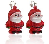 Flashing Christmas Santa Earrings - Santa Calus Design Novelty Dress Up Light up LED Dangle Earrings, Xmas Jewelry for Women Girls Kids Hypoallergenic Ear Accessories Xmas Gift