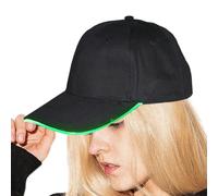 Flashing LED Cap - Glow Baseball Hat with Rechargeable Lights, Adjustable Fit, Fluorescent Brim for Style and Sunshade | Cool Light-Up Cap for Clubs, Evening Sports, Halloween, Christmas, and Themed