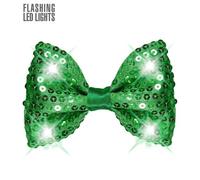 Flashing LED Sequin Bow Tie Party Fancy Dress Accessory