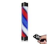 Flashing lights Barber Pole LED Light,classic Style Hair Salon Barber Shop Open Sign Rotating LED Strips,wall-mounted Outdoor Wall Light,semi-circular,Waterproof Save Energy,remote Control,multi-size