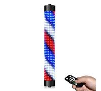 Flashing lights Barber Pole LED Light,classic Style Hair Salon Barber Shop Open Sign Rotating LED Strips,wall-mounted Outdoor Wall Light,semi-circular,Waterproof Save Energy,remote Control,multi-size