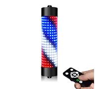 Flashing lights Barber Pole LED Light,classic Style Hair Salon Barber Shop Open Sign Rotating LED Strips,wall-mounted Outdoor Wall Light,semi-circular,Waterproof Save Energy,remote Control,multi-size