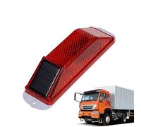 Flashing Lights Vehicles, Magnetic Led Strobe Warning Lamp, 5.9 Inches Adjustable Angle, Solar-Powered Shockproof Signal Light for Car Truck Trailer Road Construction, Red Yellow