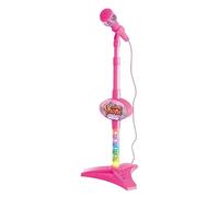 Flashing Microphones - Toy Microphone With Adjustable Stand, Kid Karaoke Machine With Stage Lights | Creative Music Fun | Fun Performance With Height Adjustment | Stand Up Musical Singing To