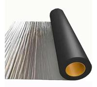 Flashing Roll Tape Membrane,Self-Adhesive Aluminum Foil Modified Asphalt Patch Seal Tape,Thermal Insulation,for Repairing Roof Crack, Hole and Gutter,20cmx1m
